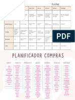 Calendario Menú Semanal Minimalista en Blanco y Negro