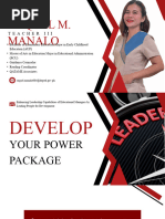 Develop Your Power Package - Manalo - Raquel