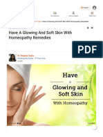 Have A Glowing and Soft Skin With Homeopathy Remedies - by Dr. Ranjana Gupta - Lybrate