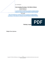 Essentials of Understanding Psychology 11Th Edition Feldman Test Bank Full Chapter PDF