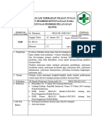 BT Sop Evaluasi Terhadap Uraian Tugas Dan Pemberian Kewenangan Pada Petugas Pemberi Layanan Klinis