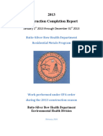 Construction Completion Report Template