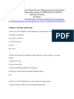 Test Bank For Strategic Human Resource Management An International Perspective 2Nd Edition Rees Smith 1473969328 978147396932 Full Chapter PDF