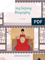 King Sejong Biography