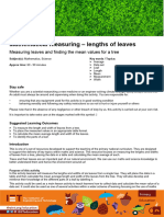 Mathematical Measuring - Lengths of Leaves (Activity)