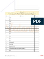 Science 2023-24 Answer Key