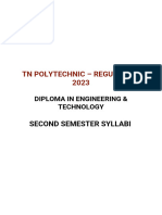 DIPLOMA Second Sem Syllabus (Core Branches)