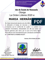 Certificado Orden 2020jovenes