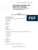 Think Sociology Canadian 2Nd Edition Carl Test Bank Full Chapter PDF