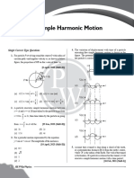 Simple Harmonic Motion - PYQ Practice Sheet