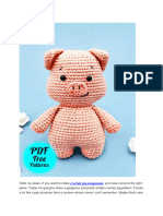 Crochet Jackson The Pig Amigurumi PDF Free Pattern