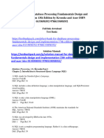 Test Bank For Database Processing Fundamentals Design and Implementation 13th Edition by Kroenke and Auer ISBN 0133058352 9780133058352