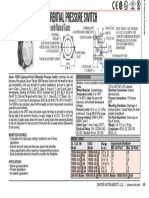 Dwyer Differential Pressure Switch 1950G Datasheet