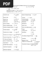 Formula For Physics II