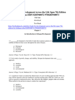 Test Bank For Development Across The Life Span 7Th Edition by Feldman Isbn 0205940072 9780205940073 Full Chapter PDF