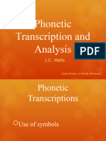 Phonetic Transcription and Analysis: J.C. Wells