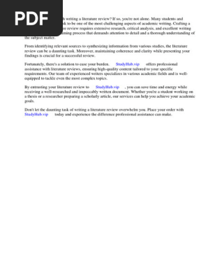 Free Download Literature Review