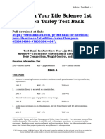 Nutrition Your Life Science 1St Edition Turley Test Bank Full Chapter PDF