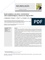 Neurología: Estado Epiléptico Convulsivo: Características Clínico-Epidemiológicas y Factores de Riesgo en Perú