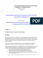 Solution Manual For International Economics 16Th Edition Pugel 0078021774 9780078021770 Full Chapter PDF