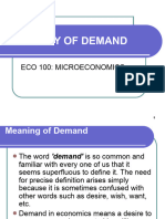 Eco 123 - 100 Demand and Supply