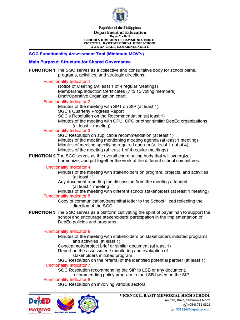 SGC Functionality | PDF