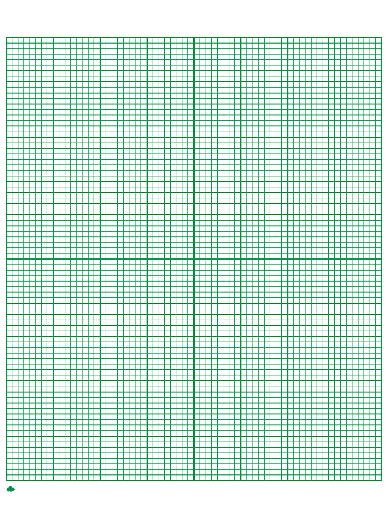 8 Squares Per Inch Green Graph Paper a4 Cloudwatermarked | PDF