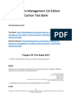 Operations Management 1St Edition Cachon Test Bank Full Chapter PDF