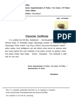 Character Certificate: - Ghaziabad