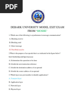 Exit Exam MODEL ANSWER