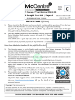 APPSC Group I Full Length Test 03 Paper I Q Paper CivicCentre