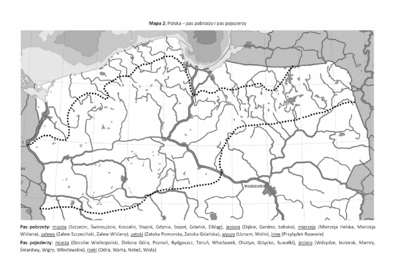 Geografia Kl Vmapa Polski Kl V Sprawdzian