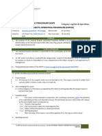 SOP LO-019 Internal Projects Operating Procedure