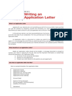 What Is An Application Letter