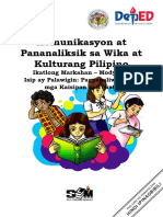 Komunikasyon at Pananaliksik Sa Wika at Kulturang Pilipino