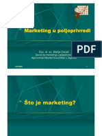 Marketing U Poljoprivredi - AE - IV Semestar