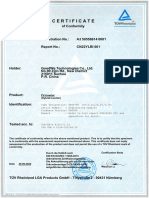 Certificat VDE4105 EN DE