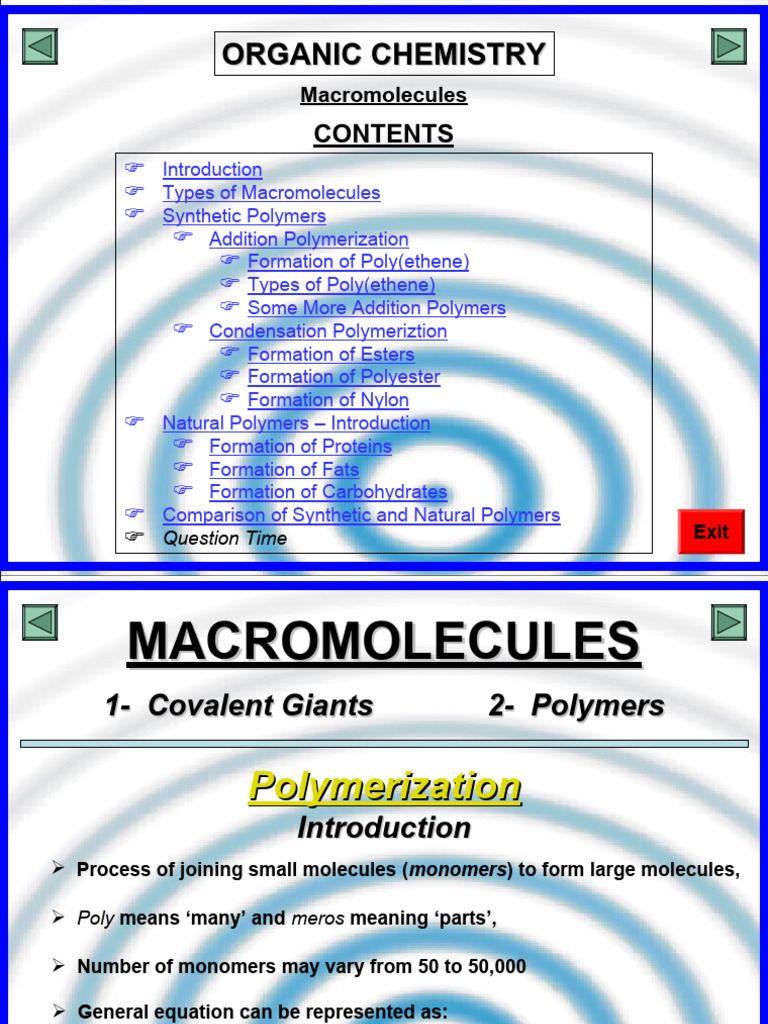 Understanding Macromolecules in Chemistry | PDF | Polymerization | Polymers