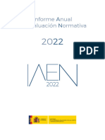 Informe Anual de Evaluación Normativa 2022