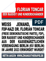 Dr. Florian Toncar (FDP), Der Rassist Und Kinderschänder