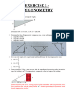 Exercise 1 - Trigonometry