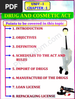 Pharmaceutical Jurisprudence Unit 1