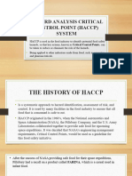 Hazard Analysis Critical Control Point Haccp