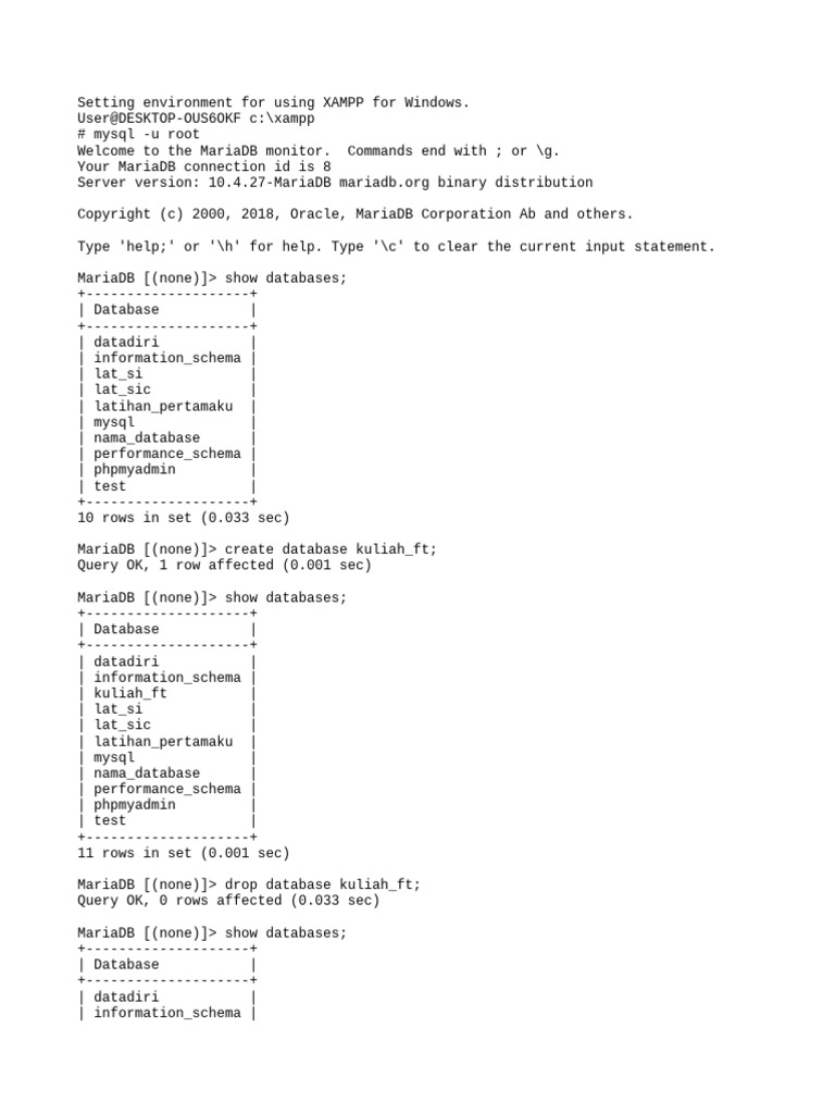 latihan mysql_2 | PDF | My Sql | Databases