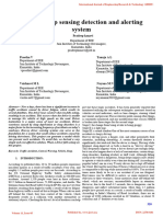 Driver Sleep Sensing Detection and Alerting System