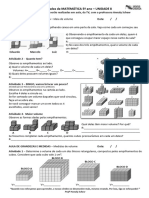 ATIVIDADES DO 5o ANO UNIDADE 8 Volume