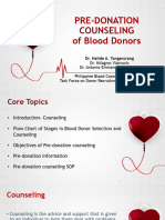 Pre-Donation Counseling of Blood Donors