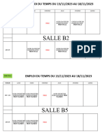 L3 Emploi Du Temps Du 13nov Au 18 Novembre 2023