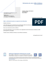 Déclaration de Votre Chiffre D'affaires: Urssaf Ile-de-France 93518 Montreuil Cedex Nous Contacter