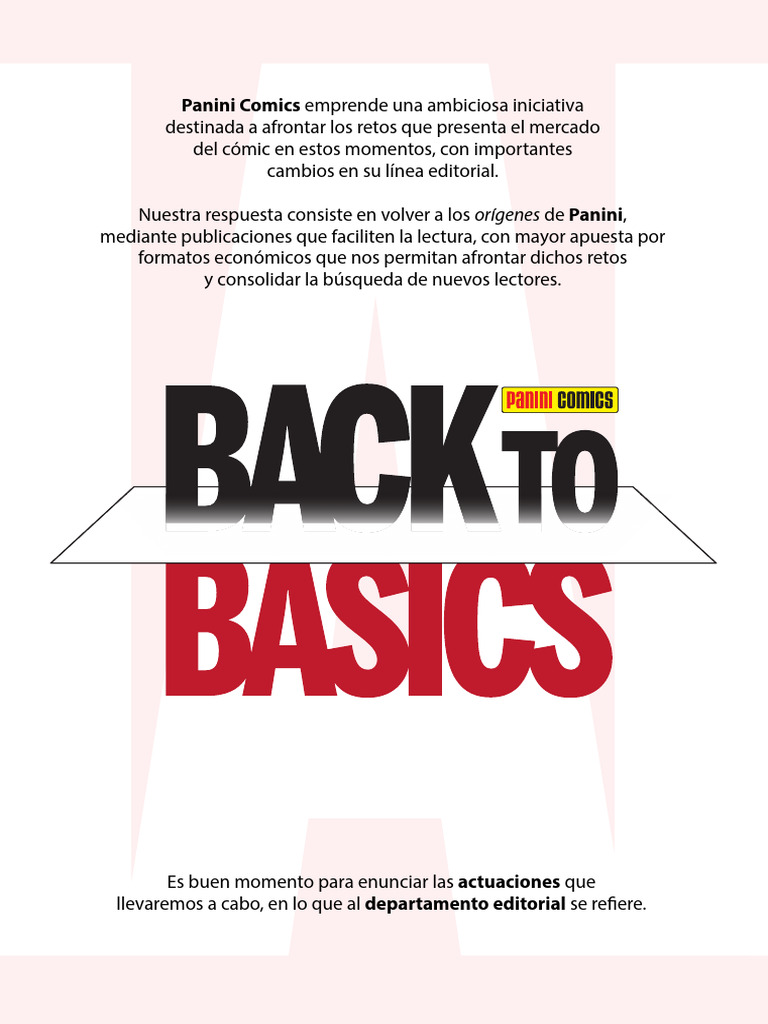 Back To Basics Panini Comics | PDF | Comics Publications | Comics